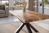 SAM® Esstisch Waves_Spider, Mangoholz, gedoppelte Tischplatte, Metallgestell Spider-Form, bis 3m Bild 3