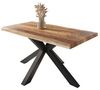 SAM® Esstisch Waves_Spider, Mangoholz, gedoppelte Tischplatte, Metallgestell Spider-Form, bis 3m Bild 4