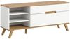 TV-Lowboard Hygge in weiß und Eiche 140 cm Bild 5