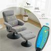 BBWL Relaxsessel Relaxsessel mit Massage, Heizung & Hocker,Chenille-Stoff, 360° drehbar (neigbar bis 140°, weich & ergonomisch,mit Seitentasche & Timer,Büro oder Schlafzimmer, pflegeleicht, atmungsaktiv & belastbar bis 110 kg) Bild 3