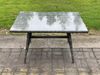 Fimous 9-Sitzer Polyrattan Gartenmöbel Set im Balkon Lounge Sofa Garten Esstisch Set mit 2 Sesseln Beistelltischen 2 Großer Hockern Dunkelgrau Gemischt Bild 3
