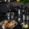 RÖSLE Topfset 5tlg. Silence Pro Edelstahl mit 24 cm Bratpfanne Bild 2
