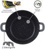 6 tlg Kochgeschirr Kochtopf Set Topf Pfanne Küchenhelfer Deckel Induktion Schwarz Bild 5