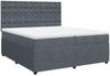 vidaXL Boxspringbett mit Matratze Dunkelgrau 200x200 cm Samt 3294743 Bild 3