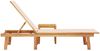 vidaXL Sonnenliege mit Tisch Creme Massivholz Akazie und Textilene 4008416 Bild 4