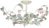 Licht-Erlebnisse Deckenleuchte SUMMER, ohne Leuchtmittel, Deckenlampe Weiß Rosa Metall Floral Küche Esszimmer Lampe Bild 5
