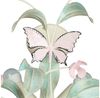 Licht-Erlebnisse Deckenleuchte SUMMER, ohne Leuchtmittel, Deckenlampe Weiß Rosa Metall Floral Küche Esszimmer Lampe Bild 2