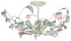 Licht-Erlebnisse Deckenleuchte SUMMER, ohne Leuchtmittel, Deckenlampe Weiß Rosa Metall Floral Küche Esszimmer Lampe Bild 4
