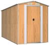 vidaXL Geräteschuppen Hellbraun 192x357x223 cm Verzinkter Stahl 3147473 Bild 2