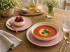 MamboCat Teller-Set 18tlg Tellerset Reactive Paris Creme Pink 6 Personen Steingut Essen, Steingut Bild 3