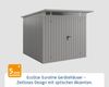 Hörmann EcoStar Euroline Gerätehaus Pultdach 214 x 214 Graualuminium 2-flg Bild 2