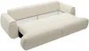 Vente-unique - MONELIA Sofa Stoff Beige - B 106 cm x H 81 cm x L 260 cm Bild 4