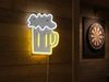 Ausgefallene Neon LED Wandleuchte BEER mit USB Kabel & Schalter, Höhe 36cm Bild 5