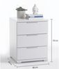 Nachtkommode >Nelli< in Weiß - 46x61x42cm (BxHxT) Bild 3