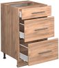 Küchenunterschrank Fame-Line Goldkraft Eiche 50 cm , AP Marmor Vicco Bild 5