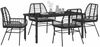 vidaXL Garten Essgruppe 5 pcs Schwarz Poly-Rattan 3380858 Bild 3