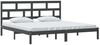 vidaXL Massivholzbett Schwarz Kiefer 200x200 cm [3101242] Bild 3