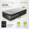 Juskys Luftmatratze Sapri M in Anthrazit - 1 Personen Luftbett selbstaufblasend - aufblasbare Matratze als Gästebett oder Camping - integrierter Pumpe Bild 4