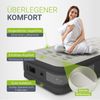 Juskys Luftmatratze Sapri M in Anthrazit - 1 Personen Luftbett selbstaufblasend - aufblasbare Matratze als Gästebett oder Camping - integrierter Pumpe Bild 5