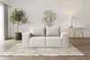 Sofa Designersofa ESTELLE 2-Sitzer in Stoff Poso Creme Bild 2
