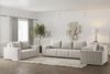 Sofa Designersofa ESTELLE 2-Sitzer in Stoff Poso Creme Bild 3