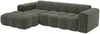 Vente-unique - CALESO Sofa Stoff Grün - B 163 cm x H 69,5 cm x L 284 cm Bild 3
