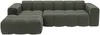 Vente-unique - CALESO Sofa Stoff Grün - B 163 cm x H 69,5 cm x L 284 cm Bild 2