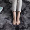 LuxusKollektion Hochflor-Teppich Teppich Rund AntiRutsch Schlafzimmer Wohnzimmer Schwarz Grau 160cm Bild 2