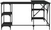 vidaXL Schreibtisch Schwarz 139x139x75 cm Holzwerkstoff 837592 Bild 4
