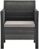 vidaXL Gartenstuhl mit Kissen Anthrazit 63x65x76 cm PP Rattan 315639 Bild 2