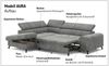 COTTA Ecksofa Aura L-Form, B: 260 cm, mit Bettfunktion, Bettkasten & Kopfteilverstellung Bild 4