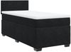 vidaXL Boxspringbett mit Matratze Schwarz 100x200 cm Samt 3288530 Bild 3