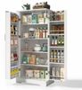 REDOM Sideboard Modernes Küchenschrank (Weißer Mehrzweck-Küchenschrank 60×35×128 cm mit LED-Sensorleuchte, höhenverstellbaren Regalen & Kippschutz, 1 St) Bild 4