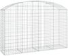 vidaXL Gabione mit Hochbogen 200x50x120/140 cm Verzinktes Eisen 153476 Bild 2