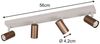 Deckenstrahler TARYN Coffee / Grau 4-flammig, Breite 56cm Bild 4