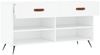 vidaXL Schuhbank Weiß 102x35x55 cm Holzwerkstoff 829708 Bild 5