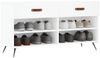 vidaXL Schuhbank Weiß 102x35x55 cm Holzwerkstoff 829708 Bild 3
