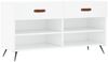 vidaXL Schuhbank Weiß 102x35x55 cm Holzwerkstoff 829708 Bild 2