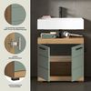 INOSIGN Waschbeckenunterschrank Siena, Breite 60cm, 2 Tür, 2 Fächer, mit Siphonausschnitt, MDF-Front (1-St) in verschiedenen Farben erhältlich, Badmöbel, Badschrank, Kommode, Bad Bild 3