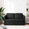Bodensofa | Schlafcouch mit Schlaffunktion Schwarz 112x174x55 cm Kunstleder Bild 3