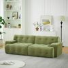 2-Sitzer-Sofa, Chenille mit breiten Armlehnen, 224 x 104 x 66 cm, Grün Bild 4