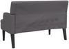 vidaXL Sitzbank mit Rückenlehne Grau 112x65,5x75 cm Kunstleder 372151 Bild 5