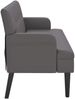 vidaXL Sitzbank mit Rückenlehne Grau 112x65,5x75 cm Kunstleder 372151 Bild 4