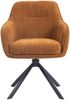 Armlehnstuhl >Avola< (2er-Set) Federkern, Drehfunktion, rostfarben - 57x87x65 (BxHxT) Bild 4