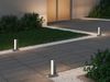 2er Set flache LED Sockelleuchten aus Aluminium in Anthrazit, Höhe 50cm Bild 5