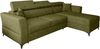 AX LIVING Ecksofa klein mit Schlaffunktion Ribella – 265 cm breit, Olivgrün Rechts Bild 2