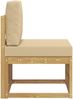 vidaXL Outdoor Mittelsofa Massivholz Akazie Weiß 901497 Bild 4