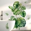 Agger Wandtattoo Blätter Pflanzen Wandaufkleber Wandsticker Kinderzimmer 30x90 cm (2 St), Wohnzimmer Schlafzimmer Flur Wanddeko Bild 3