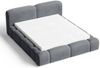 GRAINGOLD Aubi Polsterbett 140x200, Doppelbett mit Bettkasten, Velour-Stoff, Dunkelgrau Bild 4