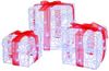 vidaXL Geschenkbox mit 60 LEDs 3 pcs Kaltweiß 20 x 20 x 20 cm Acryl 42019092 Bild 2